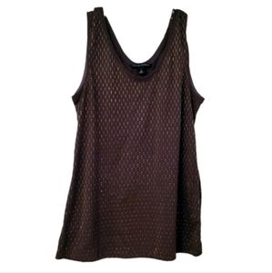 Banana Republic Gray/brown Gold Tank Size S